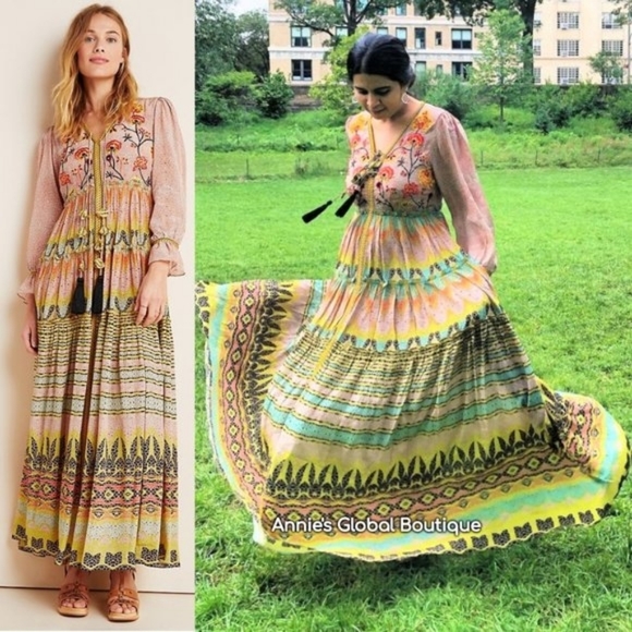 NWT Anthropologie Bhanuni Jyoti Giorgia dress - Picture 2 of 7
